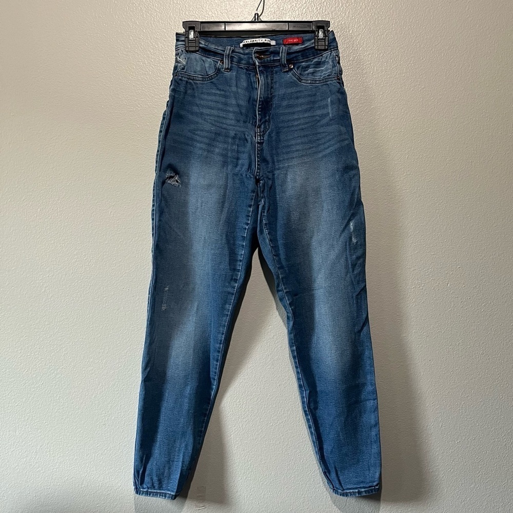 CELEBRITY PINK- High Waisted Distressed Denim Jeans Style The Deb Size 7/28